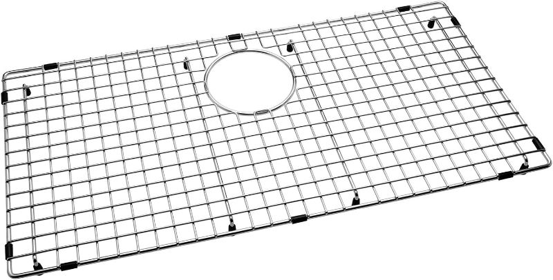 Photo 1 of ***product similar to the original photo** Serene Valley Sink Bottom Grid 28-3/8" x 14-3/16", Rear Drain with Corner Radius 3/8", Sink Protector NDG2915R