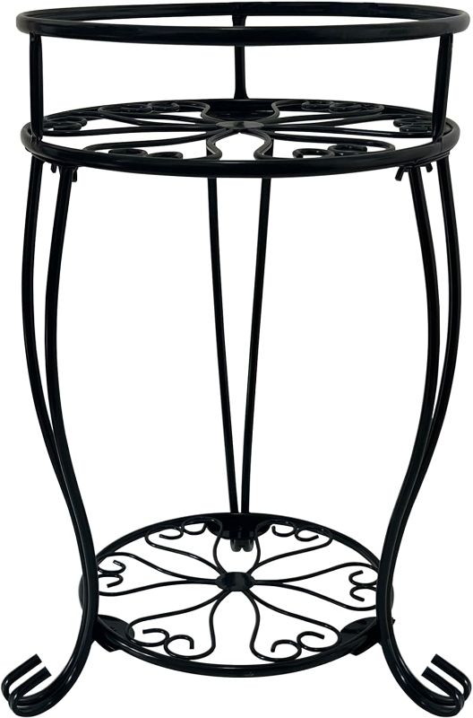 Photo 1 of 19.3inch Tall Metal Plant Stand, 2 Tier Potted Plant Shelf for Indoor Outdoor, Flower Pot Holder for Corner Living Room Patio Balcony Garden, Kitchen and Bathroom Display Rack,Black
Brand: NOAMOO