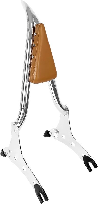 Photo 1 of 29" Chrome Sissy Bar Passenger Backrest Rear Studded Pad Compatible for Indian Accessories Chieftain Roadmaster Springfield Challenger Chief Vintage Pursuit Dark Horse 2014-2023 (Not for Bobber)