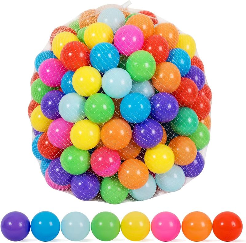 Photo 1 of 200/400 Pack Pit Balls for Toddlers Durable & Safe Ball Pit Balls Easy Clean Kids & Baby Ball Pit Plastic Balls for Ball Pit