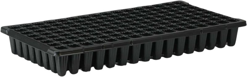 Photo 1 of ** TEN PACK **
128 Cell Seedling Tray - Extra Strength 10 Pack, Seed Starter Grow Trays for Starting Plantings Propagation, Germination 1020 Plug Flat