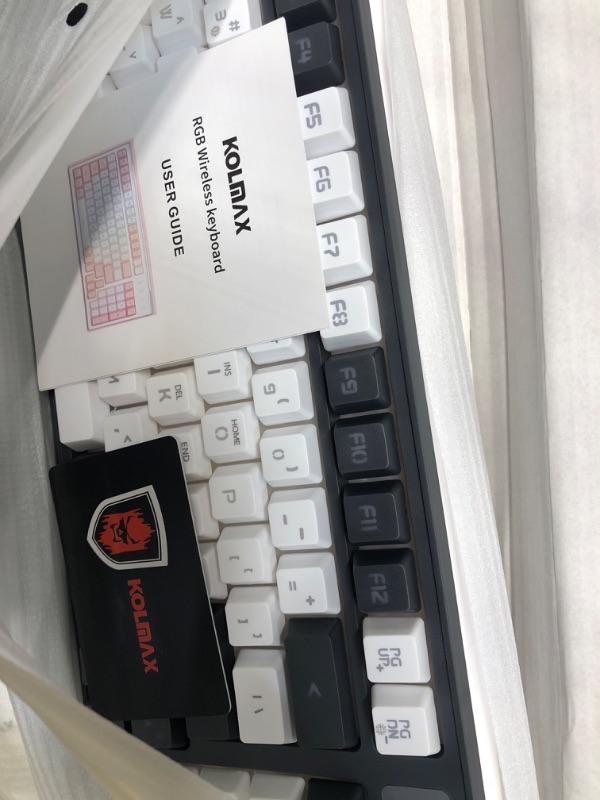 Photo 1 of CK98 Wireless Gaming Keyboard and Mouse Combo,Rechargeable RGB Grey Gaming Keyboard RGB Backlit 98 Keys Mechanical Feeling Dual Color Keyboard and Gaming Mouse 3200DPI for PC Mac Gamers(GreyWhite) GreyWhiteCombo