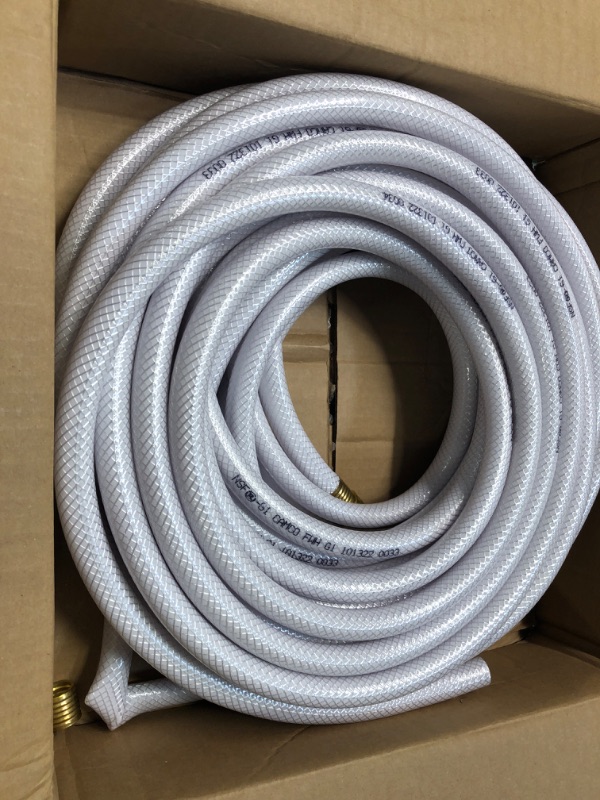 Photo 3 of Camco TastePURE 75ft Drinking Water Hose - Lead and BPA Free - Reinforced for Maximum Kink Resistance - Features a 5/8" Inner Diameter (21008), White Ships in Own Container