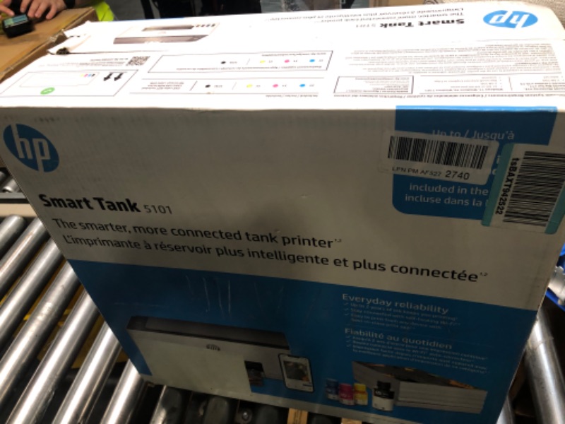 Photo 4 of HP Smart -Tank 5101 Wireless Cartridge-free all in one printer, up to 2 years of ink included, mobile print, scan, copy (1F3Y0A) , White