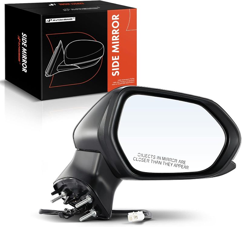 Photo 2 of A-Premium Passenger Side Power Door Mirror - Compatible with Toyota Camry 2018-2022 - Non-Heated Manual Folding Black Outside Rear View Mirror - Replace# 8791006800 Black Right Passenger Side