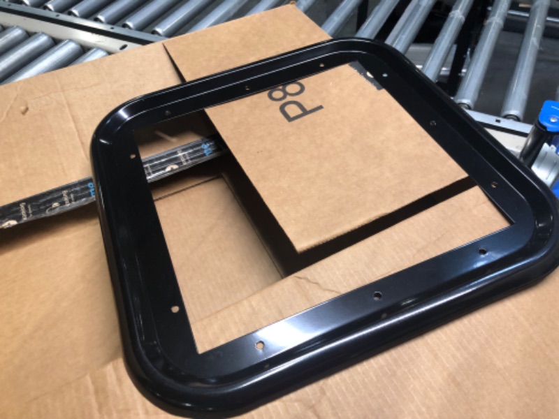 Photo 1 of RV Water Heater Door Trim Ring - Black
