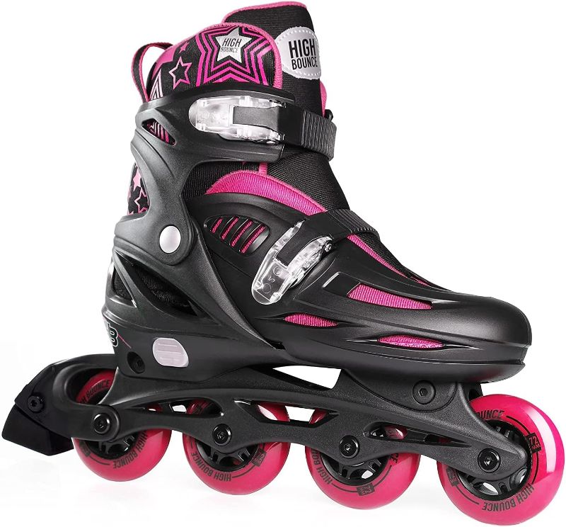 Photo 1 of ***ADJUSTABLE 2-5*** Inline Skates for Girls and Boys, Roller Skates with Gel Wheels Adjustable Sizing for Adults and Kids, Inline Skates for Adult Female, Male, Lightweight Roller Skates, High Bounce