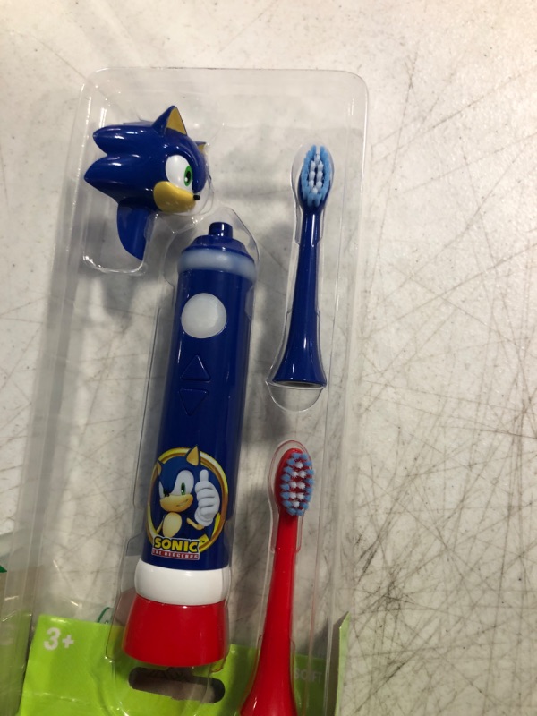 Photo 1 of FIREFLY Play Action Sonic The Hedgehog Toothbrush Kit, Interactive Battery Operated Toothbrush with Lights, Music and Games, Batteries Included, Ages 3+