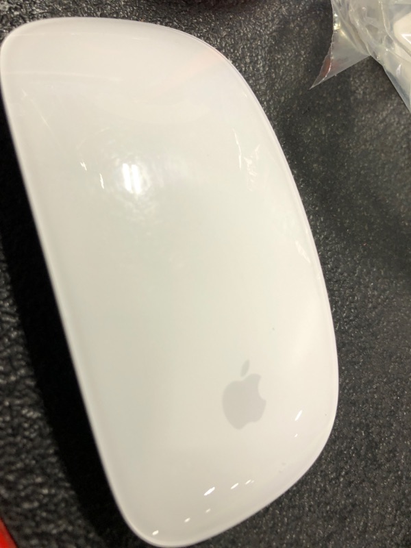 Photo 3 of Apple Magic Mouse: Wireless, Bluetooth, Rechargeable. Works with Mac or iPad; Multi-Touch Surface - White
