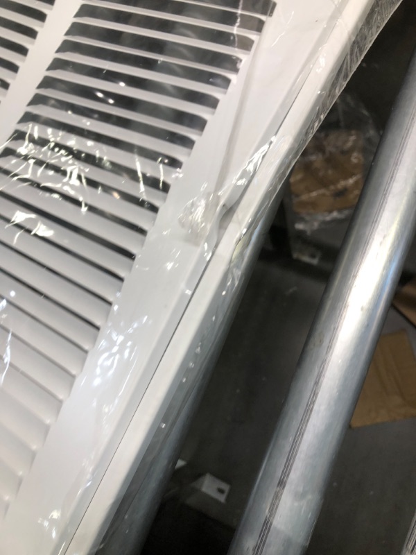 Photo 4 of 34" X 36" Steel Return Air Filter Grille for 1" Filter - Removable Face/Door - HVAC Duct Cover - Flat Stamped Face -White [Outer Dimensions: 36 5/8"w