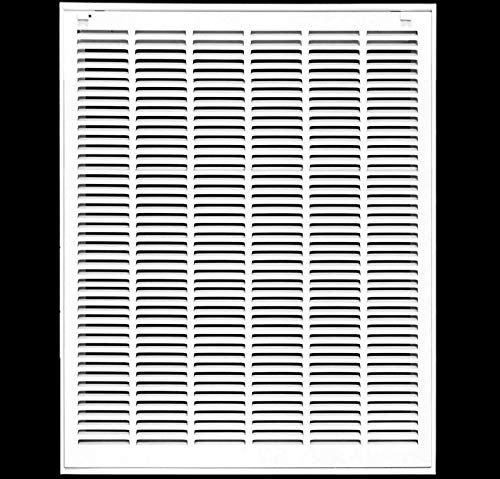 Photo 1 of 34" X 36" Steel Return Air Filter Grille for 1" Filter - Removable Face/Door - HVAC Duct Cover - Flat Stamped Face -White [Outer Dimensions: 36 5/8"w