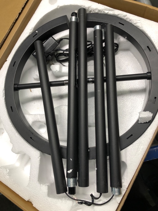 Photo 1 of Floor Lamps for Living Room,SIBRILLE Modern Stepless Dimmable Standing Lamp 3000-6000K,20W LED Rotatable Reading Light,Touch&Remote Control Uplighter Floor Lamp for Living Room Bedroom Office Black