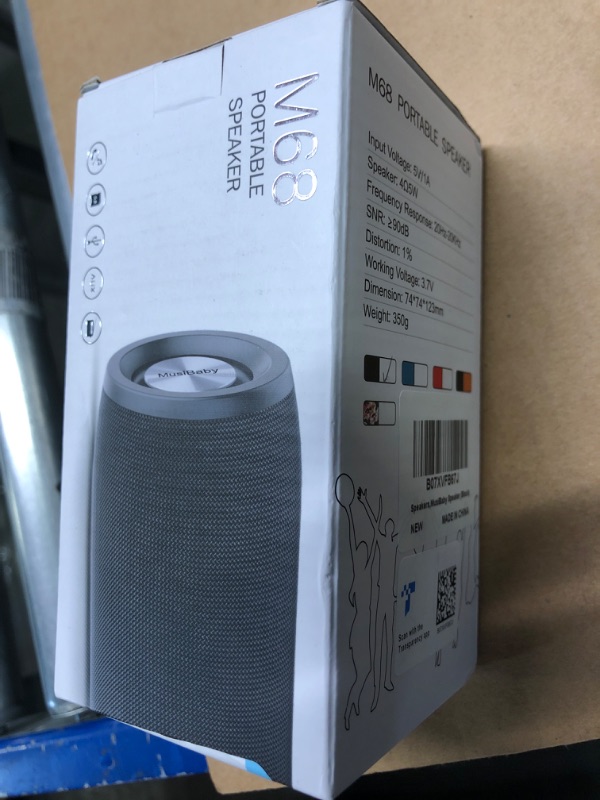 Photo 2 of Bluetooth Speakers,MusiBaby Speaker,Outdoor, Portable,Waterproof,Wireless Speaker,Dual Pairing, Bluetooth 5.0,Loud Stereo,Booming Bass,1500 Mins Playtime for Home,Party (Black, M68)