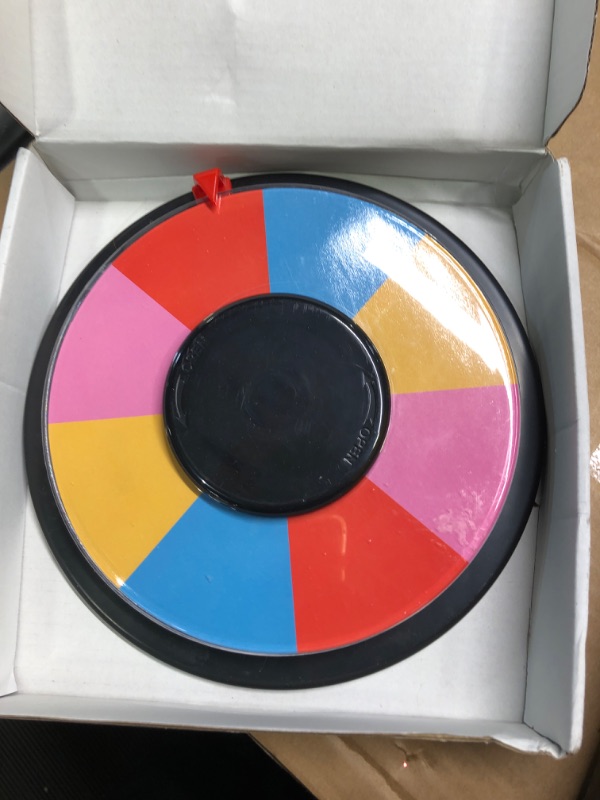 Photo 3 of AZDVZD 8 Inch Table Spinning Wheel,Double-Sided 8/16 Slot Color Prize Wheel,Dry Erase Spin Wheel for Fortune Spinning Game,Trade Show, Holiday Activities,Party Pub,Home Education