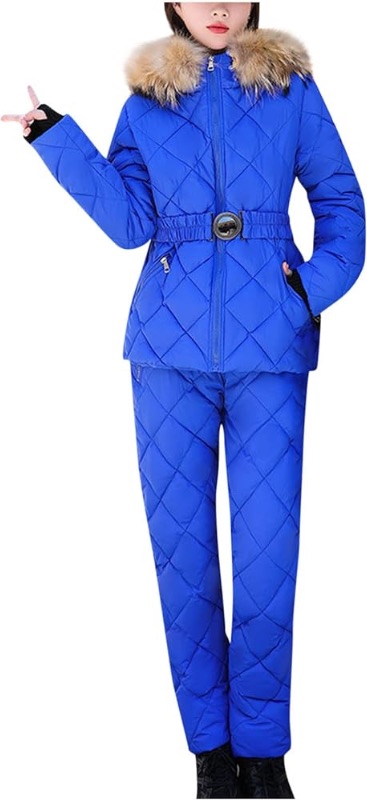 Photo 1 of Orders Ski Suits Woman Jackets And Pants Snowsuit Zip Up Snow Suit Windproof Insulated Outfits Warm Snowboard Snowsuits Women Snow Suit navy blue small