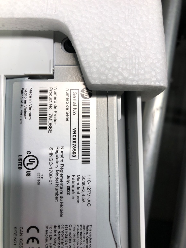 Photo 5 of **FOR PARTS**HP LaserJet M110we Wireless Black and White Printer with HP+ and Bonus 6 Months Instant Ink (7MD66E) New Version: HP+, M110we