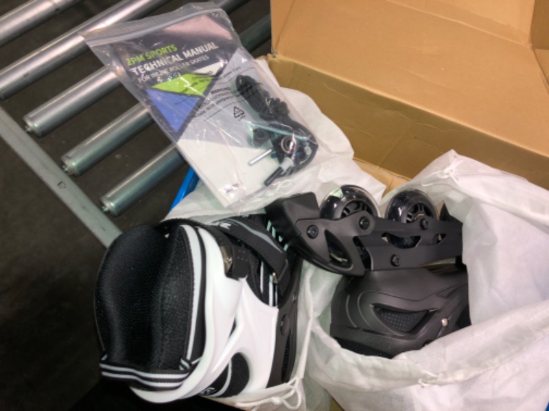 Photo 1 of 2PM SPORTS Vinal Girls Adjustable Flashing Inline Skates, All Wheels Light Up, Fun Illuminating Skates for Kids and Men