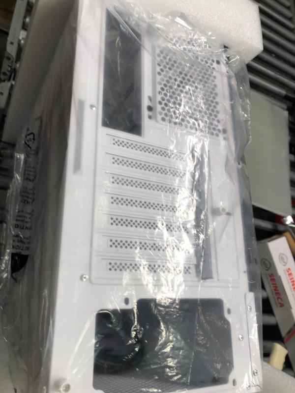 Photo 5 of DARKROCK A8-X Mid-Tower ATX PC Case with Tempered Glass and Mesh Panel, 1x120mm PWM & ARGB Fan Included, Type-C & USB 3.0, Support for 360mm Radiator - White A8X-White