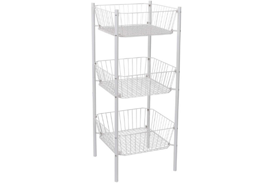 Photo 1 of 3 Tier white mesh basket