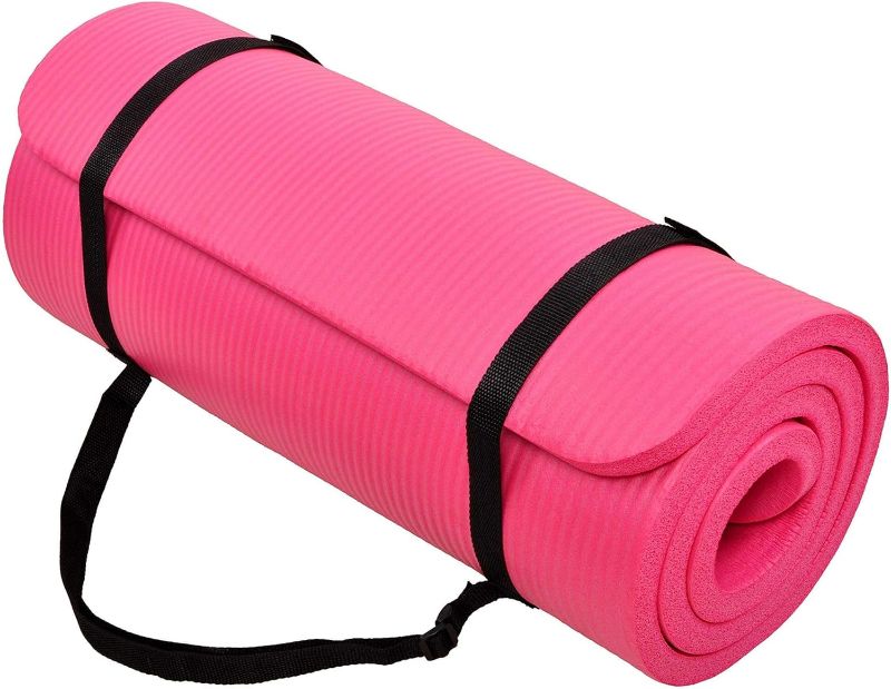 Photo 1 of 1" thick pink yoga mat