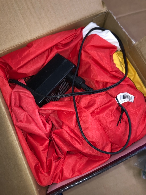 Photo 1 of ***UNTESTED*** 
Gemmy Lightshow Christmas Airblown Inflatable Sewn in Micro LED Nutcracker, 9 ft Tall, Red