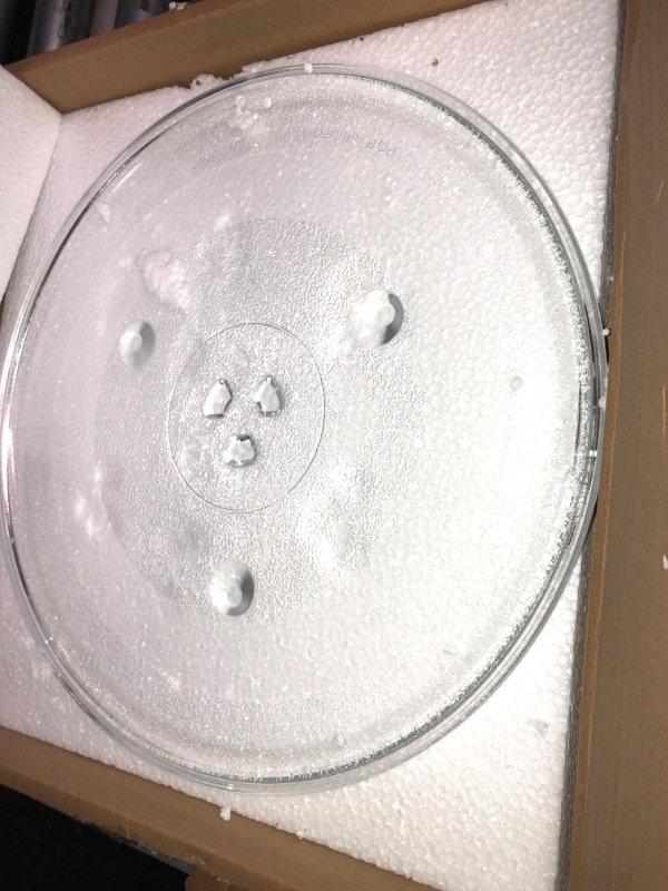 Photo 1 of 12.5’’ Microwave Glass Tray Compatible with Samsung, GE and Hotpoint - The Exact Replacement Part of WB39X10002/ WB48X10005/ WB49X10069/ WB39X10003 – Dishwasher Safe 12.5''