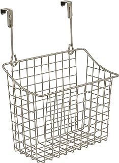 Photo 1 of  2pc Spectrum Grid Over the Cabinet Wire Storage Basket Large (Satin Nickel Powder Coat) - Organizer 