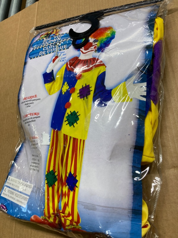 Photo 3 of Fun World Big Top Clown Costume, Large 12-14, Multicolor