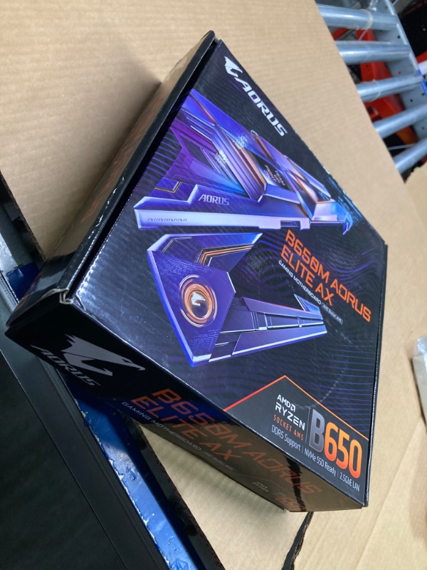 Photo 2 of GIGABYTE B650M AORUS Elite AX (AM5/ LGA 1718/ AMD B650/ Micro-ATX/ 5-Year Warranty/ DDR5/ 2* M.2/ PCIe 5.0/ USB 3.2 Gen2X2 Type-C/Intel 2.5GbE LAN/Q-Flash Plus/EZ-Latch/Gaming Motherboard) B650 B650M AORUS ELITE AX Bundle