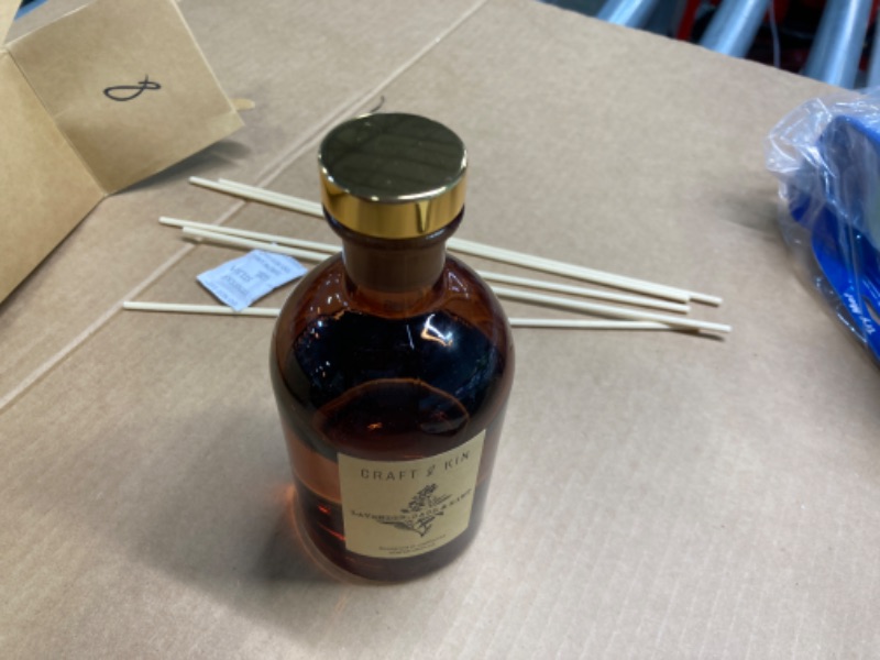 Photo 1 of Reed Diffuser Set “Lavender, Sage & Mint” Includes All Natural Essential Oil, Holiday Reed Diffuser, 8 Rattan Diffuser Sticks & Elegant Amber Glass Vase (5.75 oz), Natural Fragrance Diffuser Set