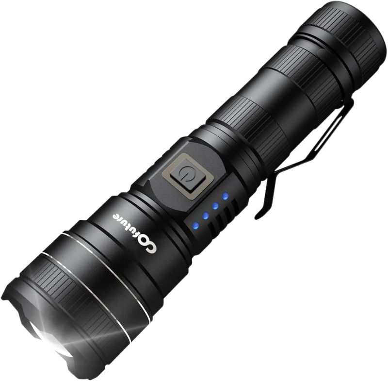 Photo 1 of Flashlights High Lumens Rechargeable,3000 Lumen LED and 1640ft Beam,IP67 Waterproof Flashlight for Camping Hiking Outdoor etc