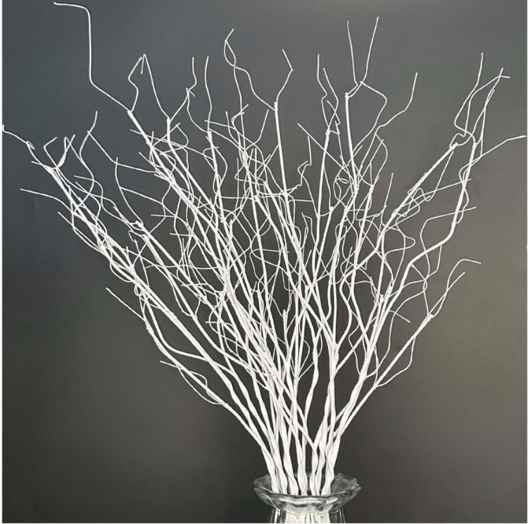 Photo 1 of 10Pcs Pure White 29.5" Lifelike Curly Coral Branches Dry Artificial Twigs Fake Plants Bendable Sticks Stems DIY Craft Vases Home Wedding Garden Hotel Office Decor