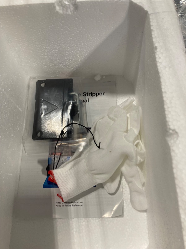 Photo 1 of CREWORKS Automatic Wire Stripping Machine for 0.06"-1" Copper Wires, Motorized Wire Stripper Tool for 7/0-15 AWG Scrap Electrical Wire Recycling, Electrical Tool for DIY Cable Copper Wire Stripping