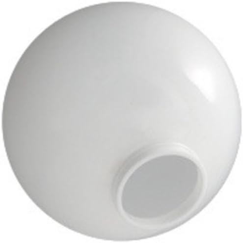 Photo 1 of 12 in. White Acrylic Globe - 4 in. Extruded Neck Opening - American PLAS-12NW4
