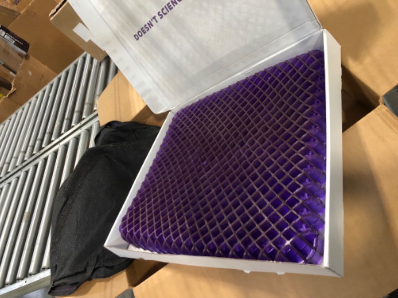 Photo 2 of Purple Royal Seat Cushion - Seat Cushion for The Car Or Office Chair - Temperature Neutral Grid