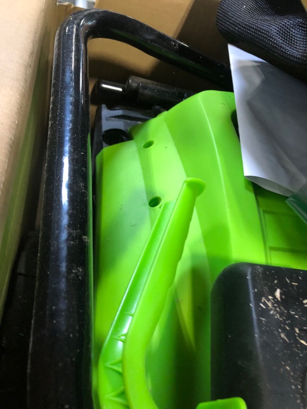 Photo 1 of SOYUS Electric Dethatcher and Scarifier with 30L Collection Bag, 13-Inch 12 Amp 2-in-1 Corded Lawn Dethatcher with 4-Postion Depth Adjustment, Quick-Fold, Increases Lawn Health