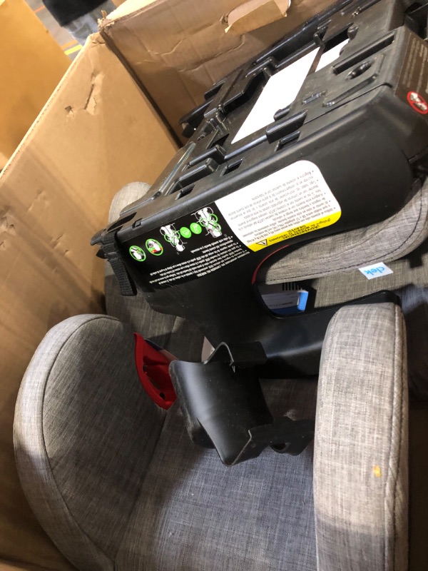 Photo 4 of Clek Oobr High Back Booster Car Seat with Rigid Latch, Thunder (Crypton C-Zero Performance Fabric)