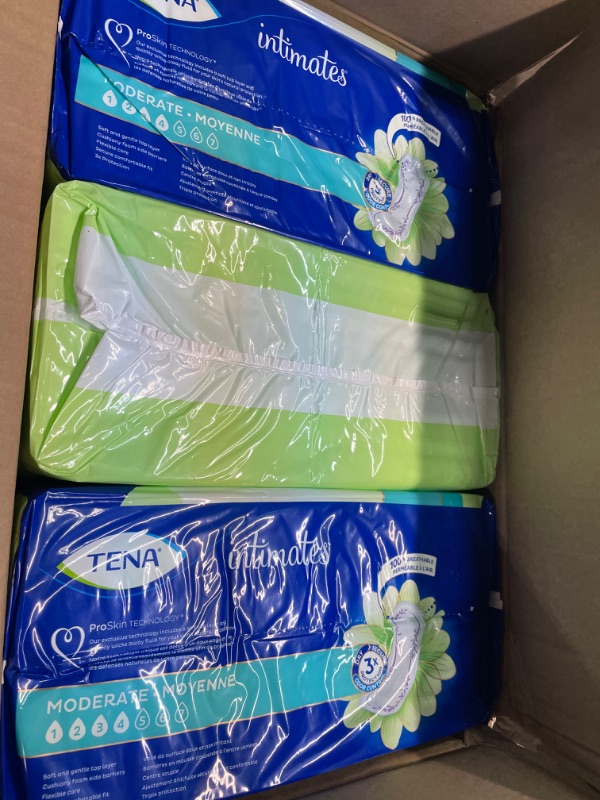 Photo 2 of TENA Incontinence Pads, Bladder Control & Postpartum for Women, Moderate Absorbency, Long, Intimates - 216 Count