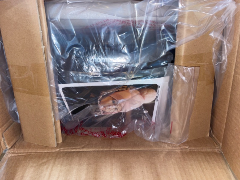 Photo 2 of Mompush Lithe V2 Lightweight Stroller + Snack Tray, Ultra-Compact Fold & Airplane Ready Travel Stroller, Near Flat Recline Seat, Cup Holder, Raincover & Travelbag Included Forest
***open box item***I opened box to take picture/ Original packaging. *****