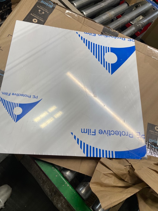 Photo 2 of 6061 T651 Aluminum Sheet Metal 12" x 12" x 1/8" (0.125") Rectangle Metal Plate Covered with Protective Film, 3mm Flat Aluminum Plate for Crafting and Industry
