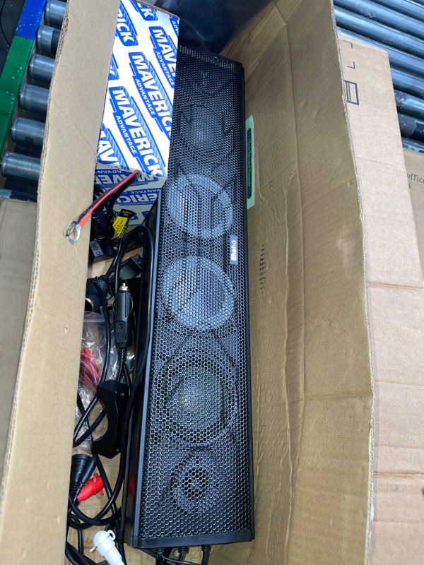 Photo 1 of Ehaho 25 Inch UTV Sound Bar, ATV SoundBar Bluetooth with RGB Lighting, Amplified Powersports SXS Sound Bar, Waterproof Golf Cart Sound Bar, UTV Speakers for Marine Polaris RZR Can-Am