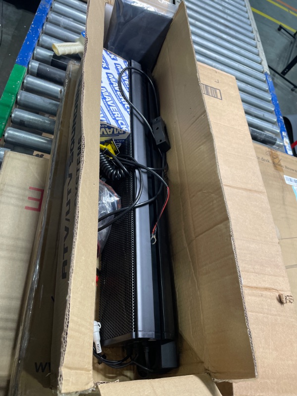 Photo 1 of Ehaho 25 Inch UTV Sound Bar, ATV SoundBar Bluetooth with RGB Lighting, Amplified Powersports SXS Sound Bar, Waterproof Golf Cart Sound Bar, UTV Speakers for Marine Polaris RZR Can-Am