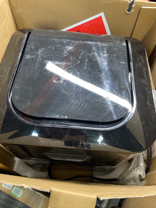 Photo 2 of ****HANDLE DAMAGED//SOLD AS PARTS**** 
Instant Vortex Pro Air Fryer, 10 Quart, 9-in-1 Rotisserie and Convection Oven, From the Makers of Instant Pot with EvenCrisp Technology, App With Over 100 Recipes, 1500W, Stainless Steel 10QT Vortex Pro1023860480
LPN
