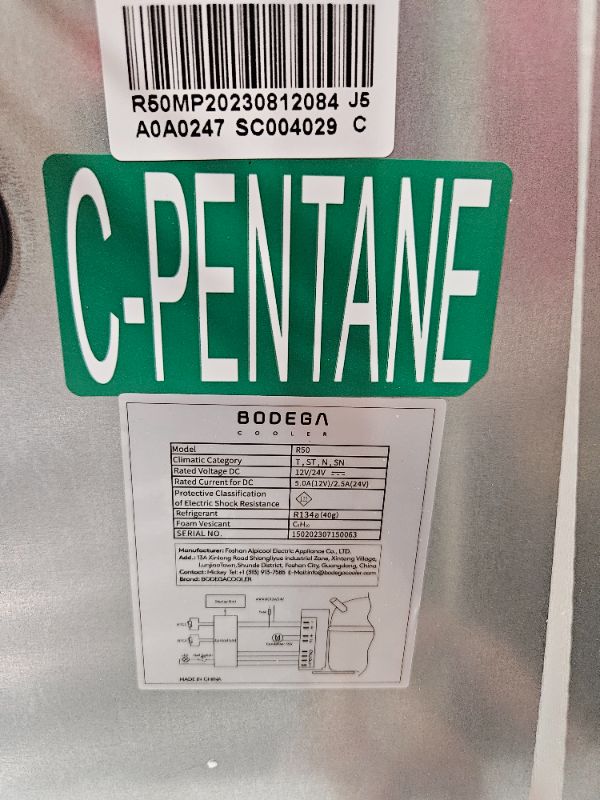 Photo 5 of ?Upgraded?BODEGA 12 Volt Refrigerator, RV Refrigerator WIFI APP Control , 45L(1.6cu.ft) RV Fridge and Freezer, 12 Volt Car Refrigerator with Lock, (-4?-46?) Travel Refrigerator Fridge for Truck, RV, Camping, Travel - 12/24V DC