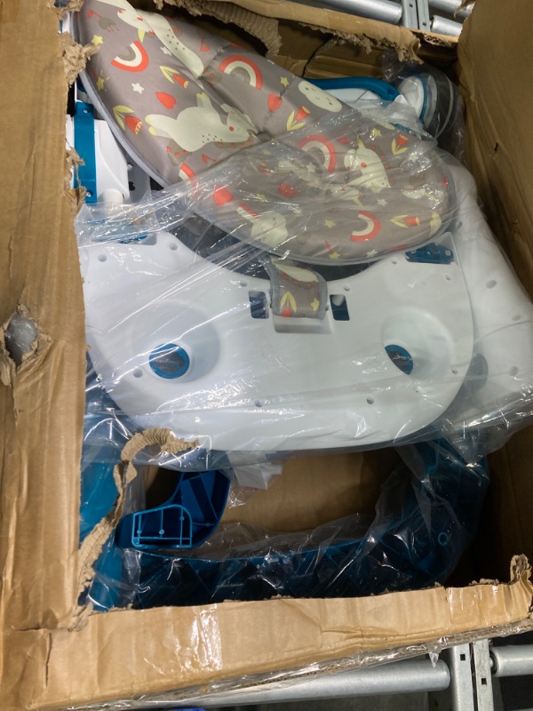 Photo 1 of DingDong Baby Walker - 3 in 1 Baby Walkers for Boys, Walker for Baby boy with Enlarging The Chassis, Baby Walker with Wheels/Foot Pads/Handles, Baby Walker Portable Foldable (Blue)