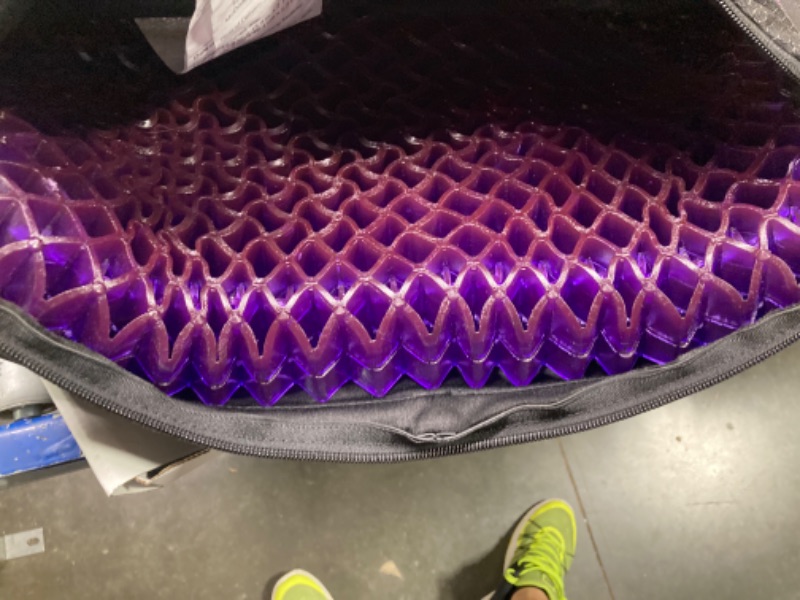 Photo 4 of Purple Royal Seat Cushion - Seat Cushion for The Car Or Office Chair - Temperature Neutral Grid