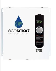 Photo 1 of EcoSmart ECO 27 Tankless Water Heater, Electric, 27-kW - Quantity 1 & SIEMENS Q240 40-Amp Double Pole Type QP Circuit Breaker black ECO 27 Water Heater + Breaker