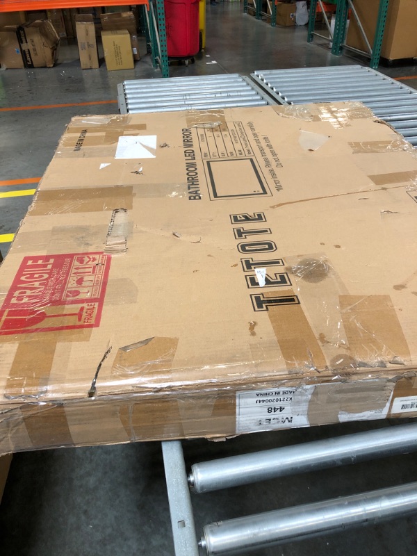 Photo 1 of ETOTE Bathroom LED Lighted Wall Mirror Fashion Bathroom Decor Vanity Mirror Memory Dimmable Touch Switch Control (28X20) Birthday Gift Wedding Gift