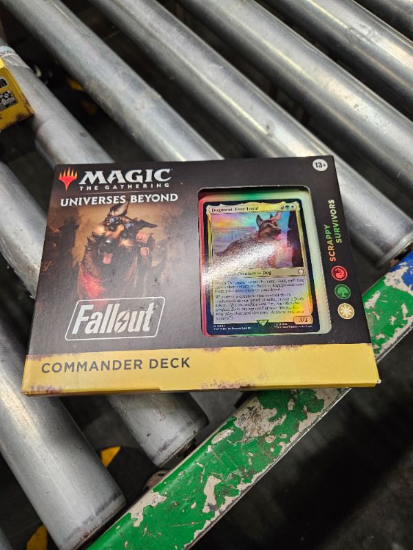 Photo 2 of Magic: The Gathering Fallout Commander Deck - Science! (100-Card Deck, 2-Card Collector Booster Sample Pack + Accessories) Commander - Science!