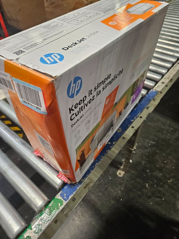 Photo 2 of HP DeskJet 2755e Wireless Color All-in-One Printer with bonus 6 months Instant Ink (26K67A), white